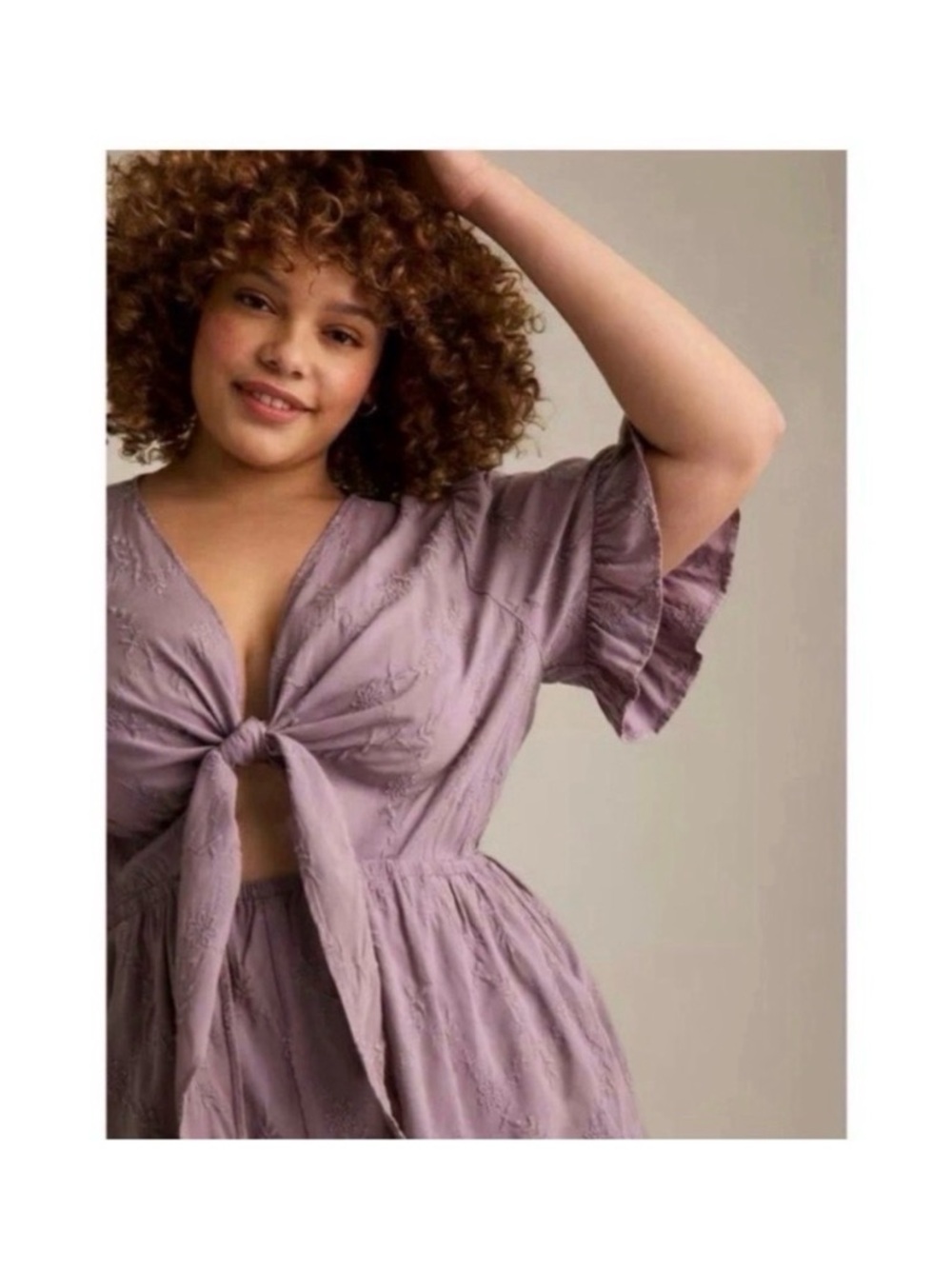 TORRID FESTI LILAC PURPLE CUT OUT ROMPER DRESS - Picture 4 of 10